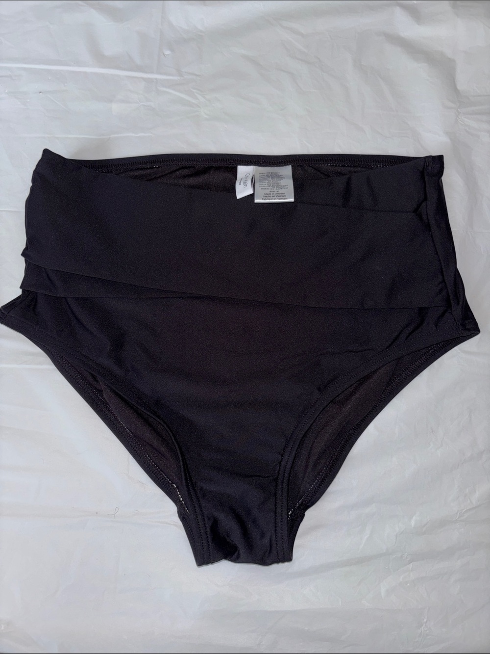 Calvin Klein Black High-Waist Bikini Bottom